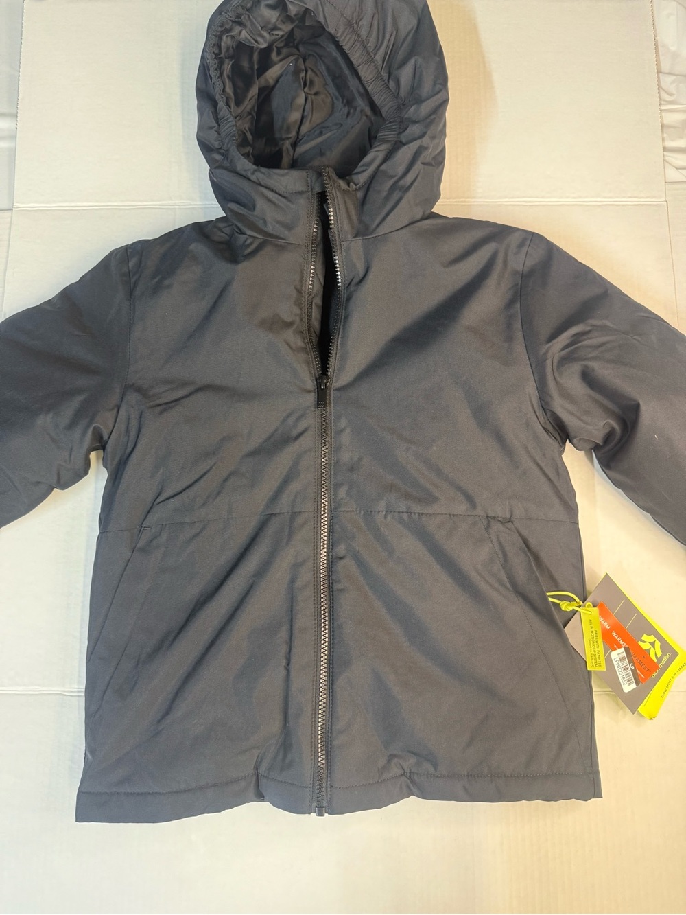 Universal Thread‎ Kids Hooded Puffer Jacket in Dark Gray